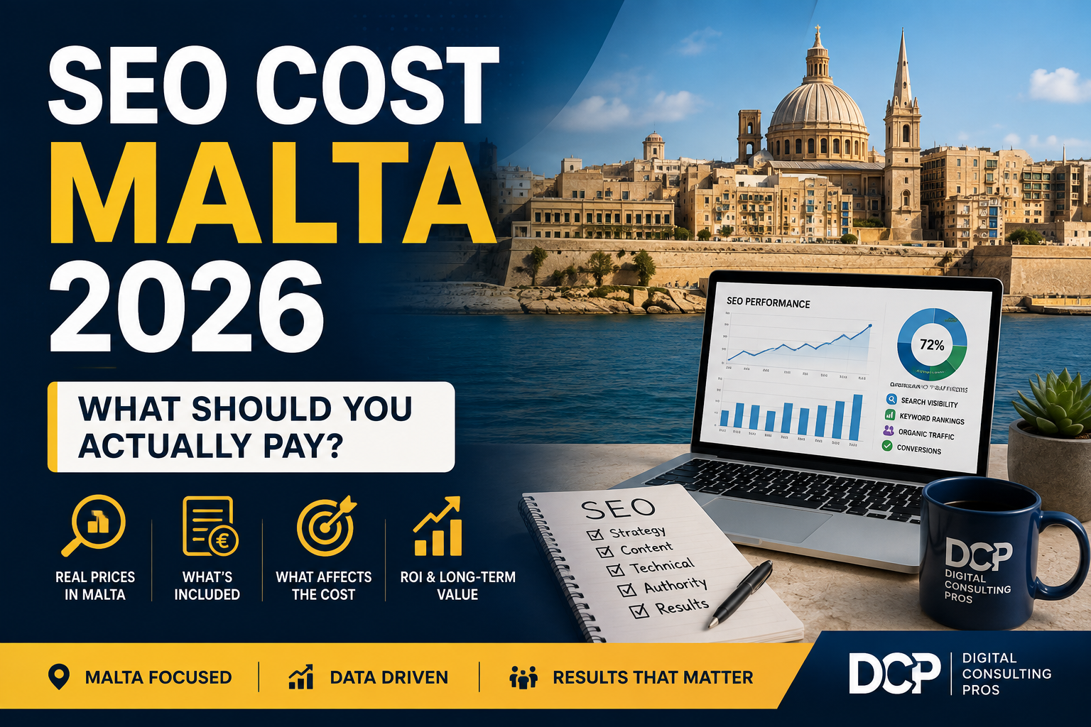 Digital Consulting Pros - Digital Marketing Agency Malta 11 SEO cost Malta 2026 pricing guide by Digital Consulting Pros