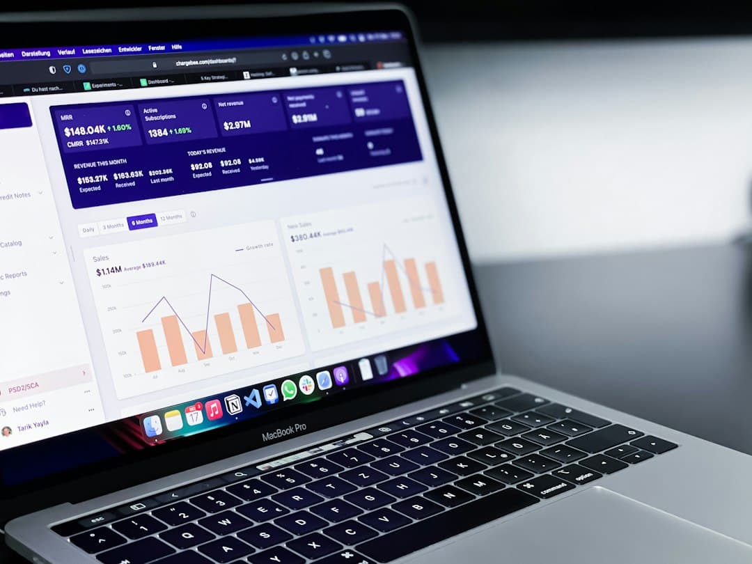 Digital Consulting Pros - Digital Marketing Agency Malta 11 SEO performance report with analytics charts on a laptop screen