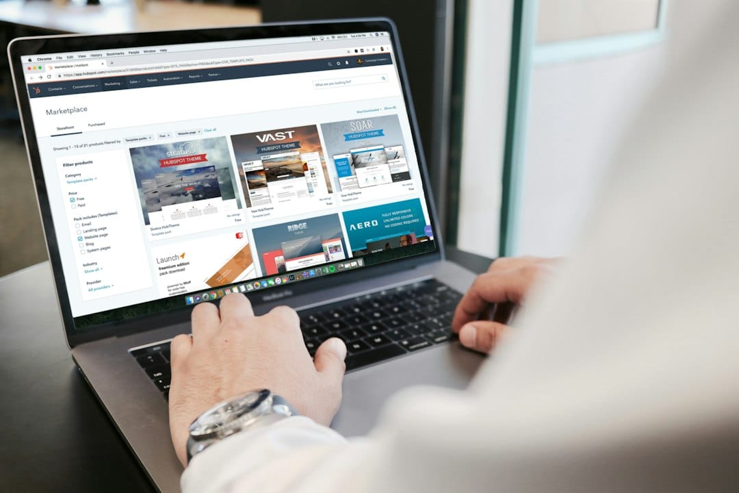 Business team reviewing a domain name and website planning checklist